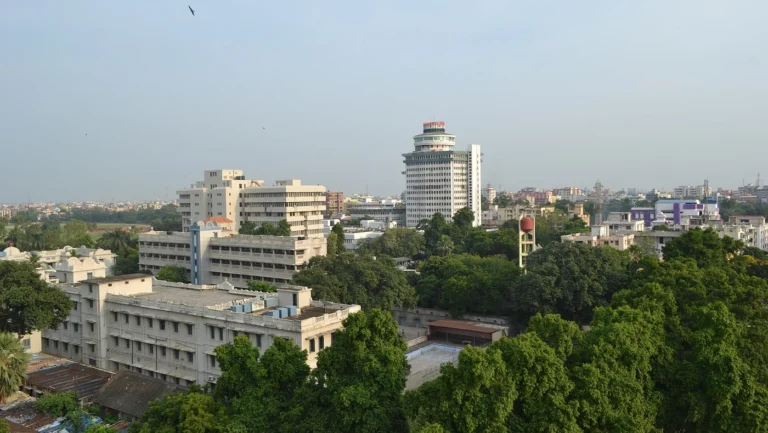 Representative 2012 view of Patna city from Golghar; not the proposed Gardanibagh technology park