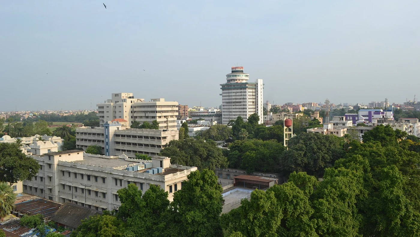 Representative 2012 view of Patna city from Golghar; not the proposed Gardanibagh technology park