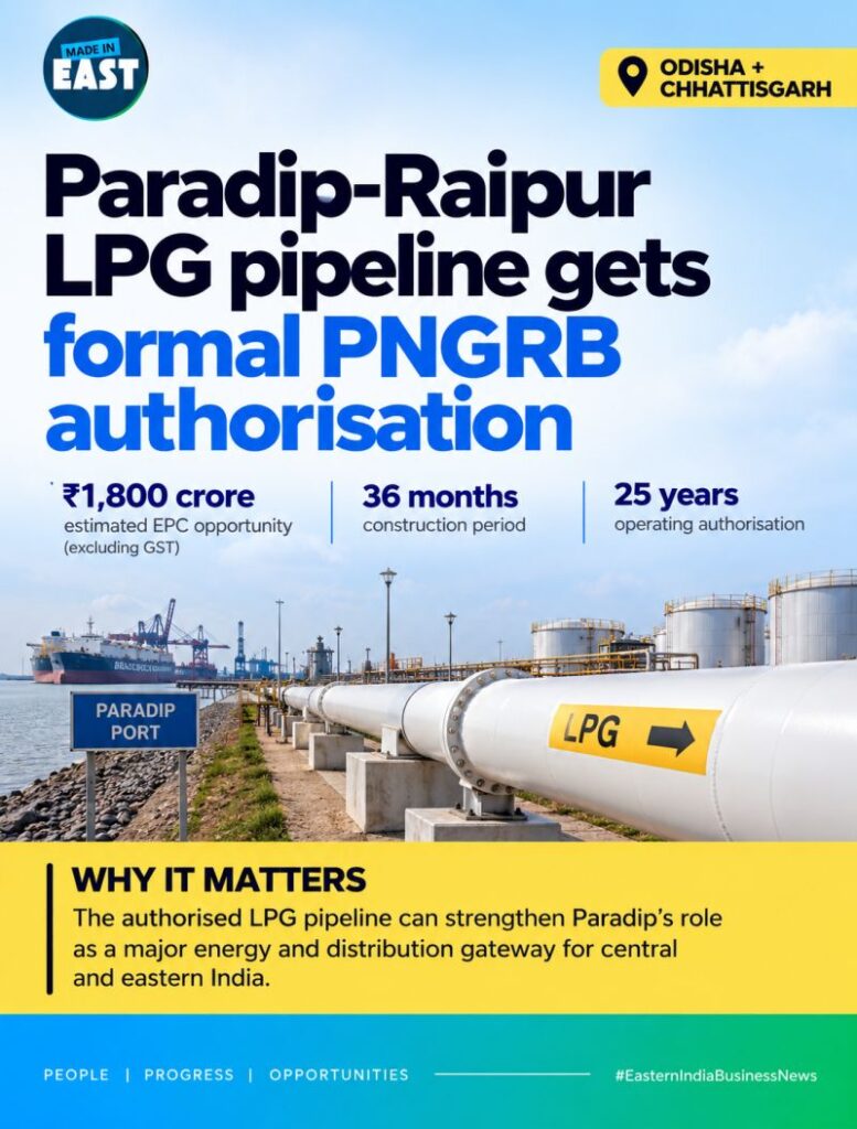 Dilip Buildcon gets authorisation for Paradip–Raipur LPG pipeline